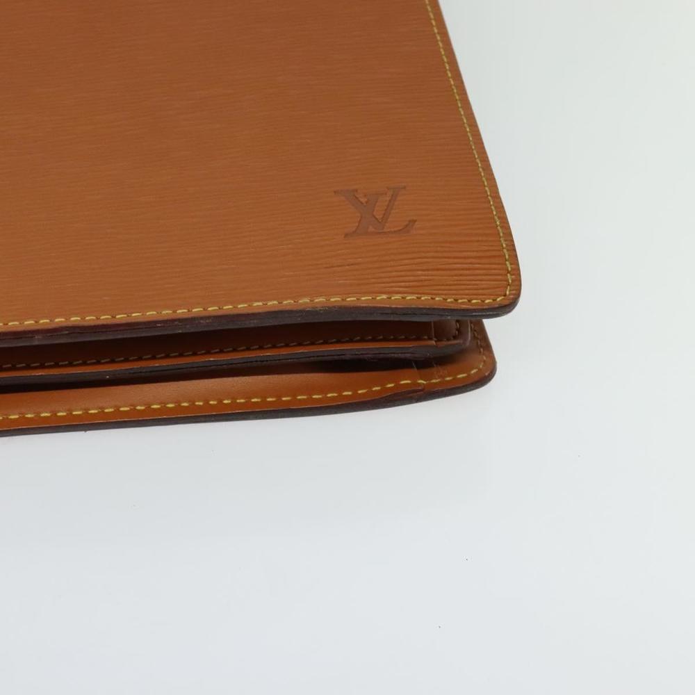 LOUIS VUITTON Epi Serviette Fermoir Business Bag Zipangu Gold M54358 Auth 116738 - Picture 15 of 16